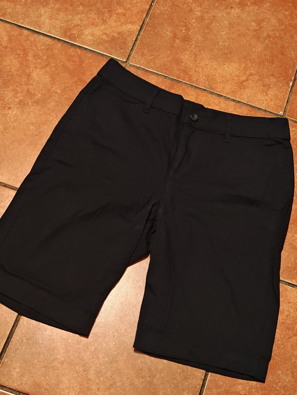 St. John's Bay Black Women's Tailored Bermuda Shorts